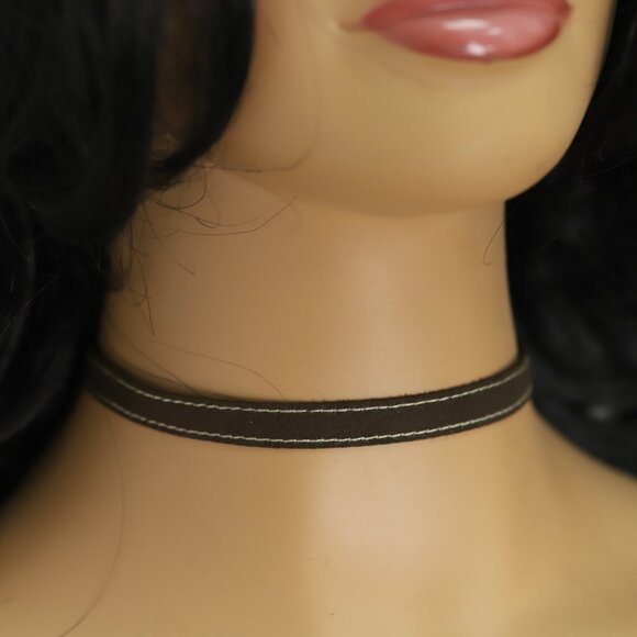 Brown Choker Adjustable Garment Lace Chokers  (#14) - Picture 6 of 9